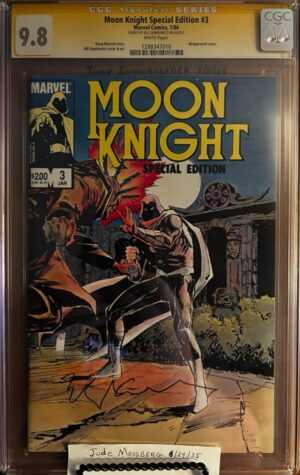 Moon Knight Special Edition #3 9.8 CGC SS Signed by Bill Sienkiewicz!