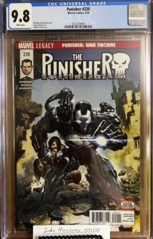 Punisher #220 9.8 CGC KEY: Clayton Crain cover!