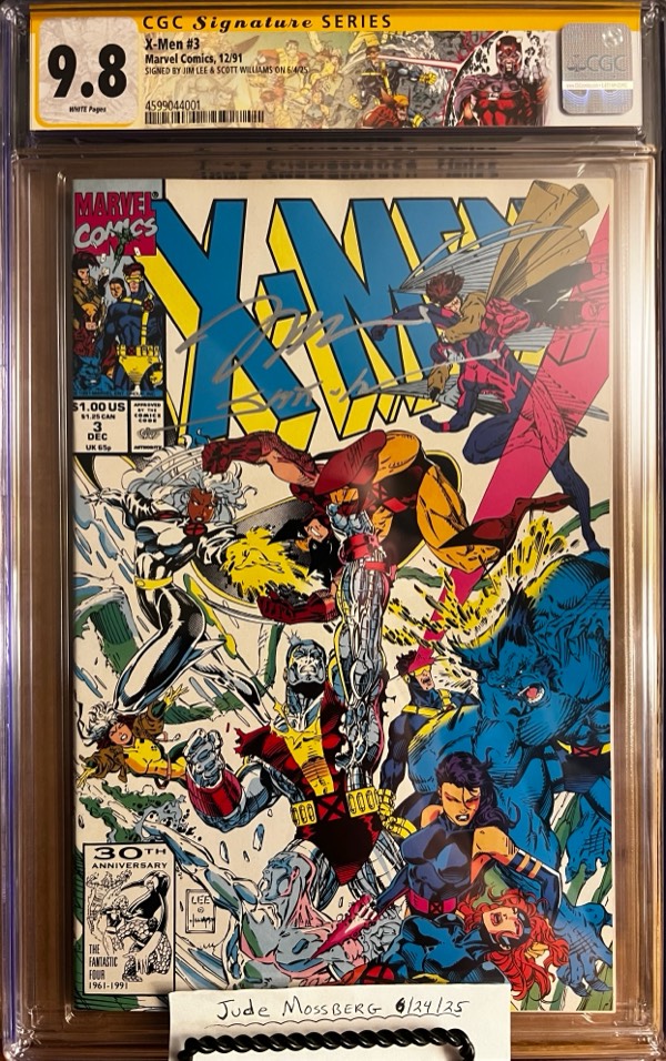 X-Men #3 9.8 CGC SS 2X Signed by Jim Lee & Scott Williams!