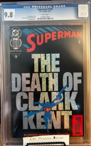 Superman #100 9.8 CGC (Vol 2) Collector's Edition (holofoil cover)