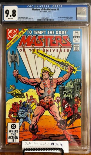 Masters of the Universe #1 9.8 CGC 1982 KEY: Three-issue limited series published by DC!