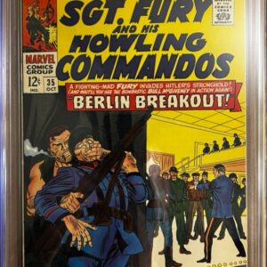 Sgt. Fury and His Howling Commandos #35 9.8 CGC. KEY:  1st app of Corporal Johnson/ Cover Hitler!!