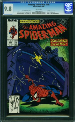 Amazing Spider-Man #305 9.8 CGC KEY: Cover art by Todd McFarlane
