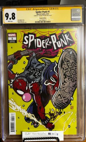 Spider-Punk #1 Takashi Okazaki Incentive Variant (1:50) 9.8 CGC SS Signed by Takashi Okazaki