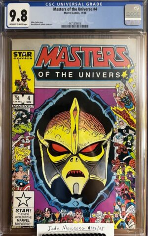 Masters of the Universe #4 (1986: Marvel) 9.8 CGC KEY: Cover art depicting Hordak!