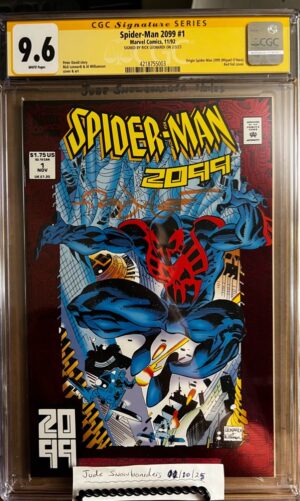 Spider-Man 2099 #1 9.6 CGC SS Signed by Rick Leonardi KEY: 1st app & origin of Spider-Man 2099