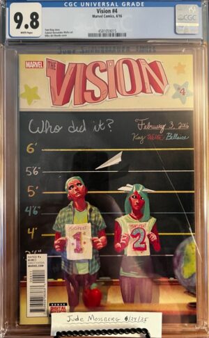 Vision #4 9.8 CGC (Vol 3) KEY: Scarce, low print run: Tom King's only work at Marvel!