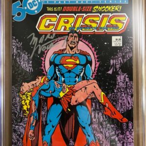 Crisis On Infinite Earths #7 9.8 CGC SS Signed by Marv Wolfman. KEY: Death of Supergirl