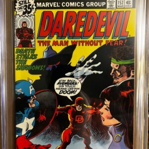 Daredevil #157 NEWSSTAND 9.8 CGC! Key: Al Milgram Cover, Avengers, Death-Stalker & Ani-Men app!