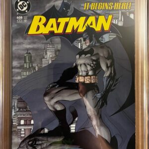 Batman #608 2nd print 9.8 CGC KEY: Variant second printing cover art by Jim Lee