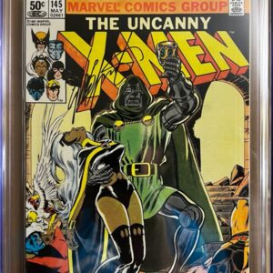 Uncanny X-Men #145 NEWSSTAND 9.8 CGC SS Signed by Chris Claremont!! KEY: Iconic DOOM cover!