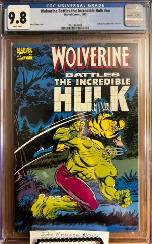 Wolverine Battles the Incredible Hulk #nn 9.8 CGC NEWSSTAND Reprint of Incredible Hulk #180-#181!