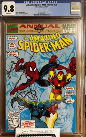 Amazing Spider-Man Annual #25 9.8 CGC KEY: 1st solo story featuring Venom, Last Steve Ditko!