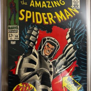 Amazing Spider-Man #58 8.5 CGC SS Signed by John Romita Sr. KEY: 1st app. Spider-Slayer Mark II!!