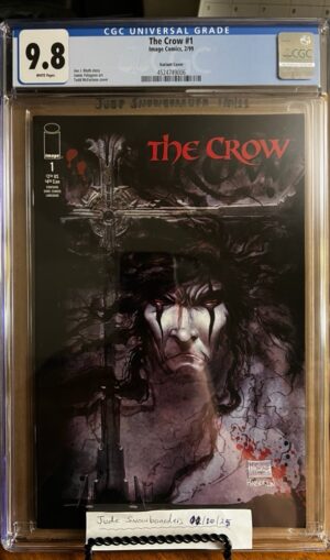 The Crow #1 9.8 CGC Image 1999. KEY: Variant cover art by Todd McFarlane!!