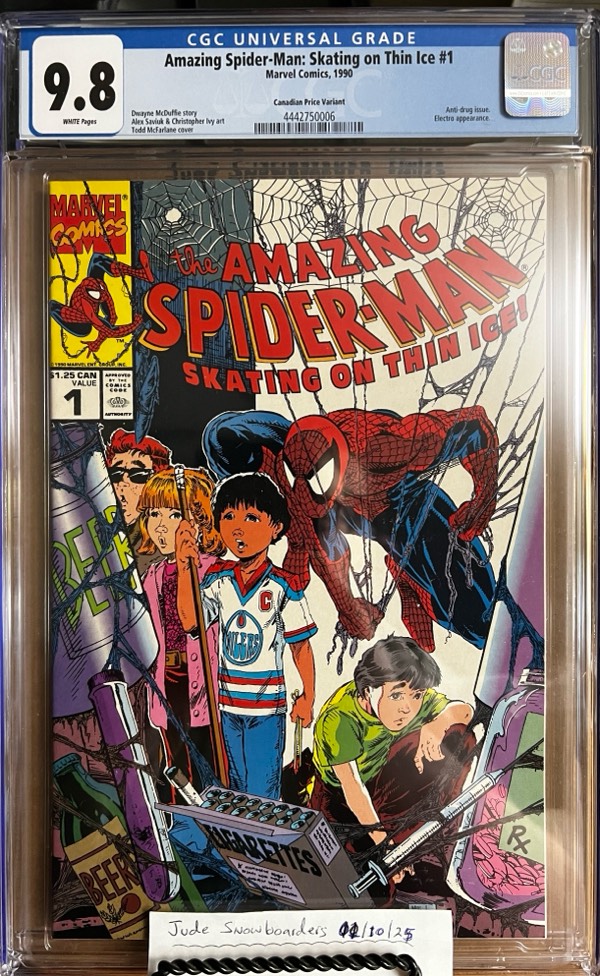 Amazing Spider-Man: Skating on Thin Ice #1 9.8 CGC: CANADIAN edition.