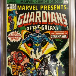 Marvel Presents #3 9.8 CGC KEY: Solo stories featuring the Guardians of the Galaxy begin!