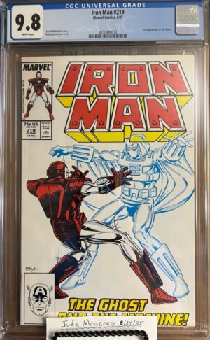 Iron Man #219 9.8 CGC KEY: 1st app of Ghost!