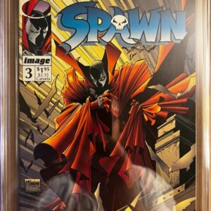 Spawn #3 9.8 CGC Newsstand KEY: 1st app of Cyan Fitzgerald as a child