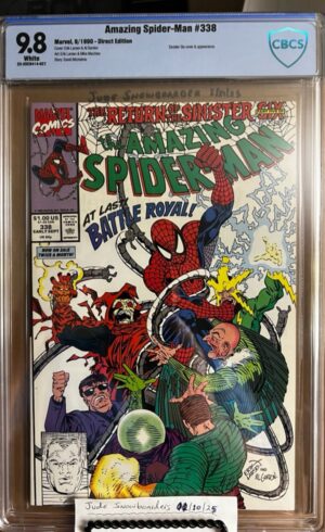 Amazing Spider-Man #338 9.8 CGC KEY: Eric Larson Sinister Six app