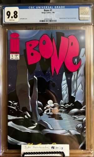 Bone #1 9.8 CGC 1996 Image. Reprints Bone #1 from Cartoon Books!