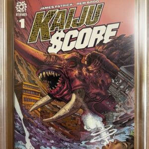 Kaiju Score #1 9.8 CBCS Variant Retailer Incentive 1:15, Writers Brian and Mark Gunn adapting for Sony