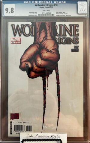 Wolverine: Origins #10 9.8 CGC KEY: 1st app of Daken, the son of Wolverine and Itsu