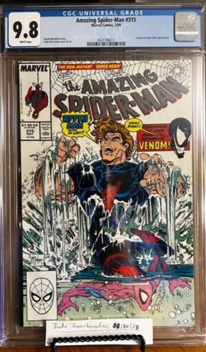 Amazing Spider-Man #315 9.8 CGC KEY: 1st partial cover & 2nd app of Venom!