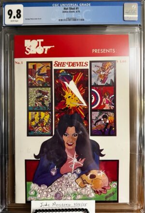 Hot Shot #1 9.8 CGC KEY: George Perez 1st cover outside Marvel/DC! June 1975