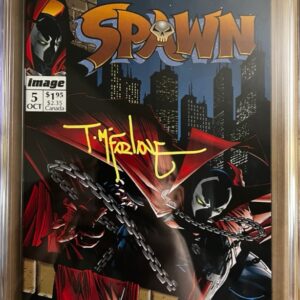 Spawn #5 9.8 CGC SS Signed by McFarlane! KEY: 1st app Billy Kincaid & Sherlee Johnson!