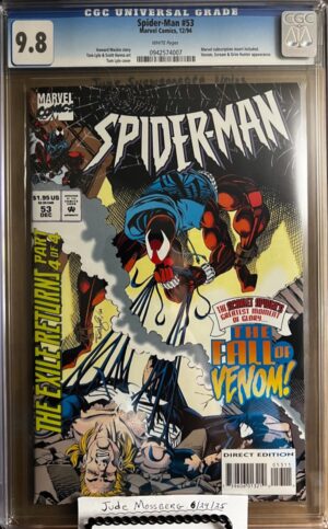 Spider-Man #53 9.8 CGC KEY: Final issue that began w/Scarlet Spider in Web of Spider-Man #118!