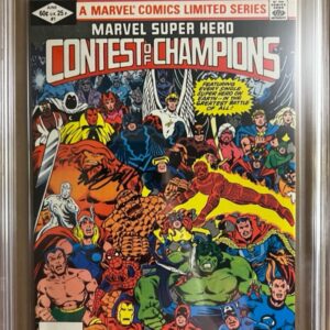 Marvel Super Hero Contest of Champions #1 9.4 CBCS SS Signed/Witnessed by Bob Layton.