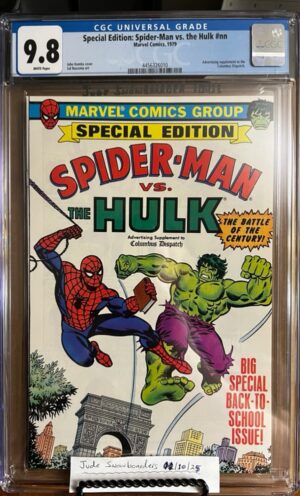 Special Edition: Spider-Man vs. the Hulk #nn 9.8 CGC KEY: 1979 John Romita cover!