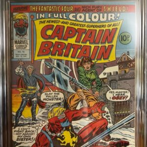 Captain Britain #10 9.8 CGC KEY: 1st cover app of Betsy Braddock (Psylocke)
