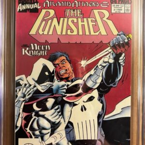 Punisher Annual #2 9.8 CGC KEY: 1st battle of Punisher versus Moon Knight!