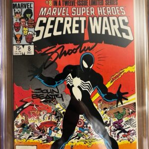 Marvel Super Heroes Secret Wars #8 9.8 CGC SS 2X Signed by John Beatty & Jim Shooter!
