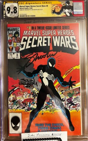 Marvel Super Heroes Secret Wars #8 9.8 CGC SS 2X Signed by John Beatty & Jim Shooter!