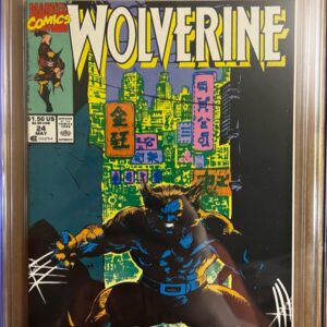 Wolverine #24 9.8 CGC KEY:  Iconic cover art by Jim Lee!