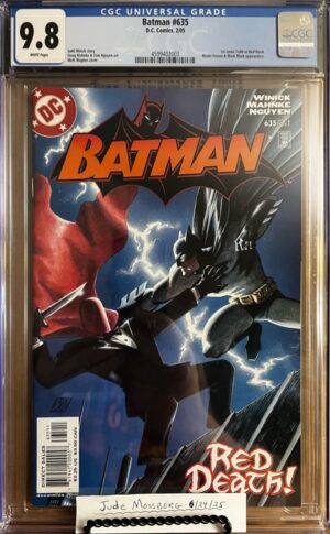 Batman #635 9.8 CGC KEY: 1st app of Jason Todd as Red Hood