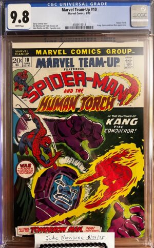 Marvel Team-Up #10 9.8 CGC KEY: Cover art featuring Kang