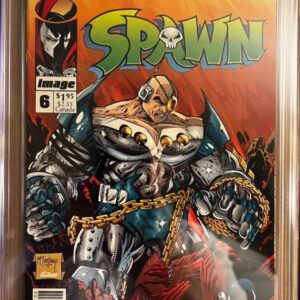 Spawn #6 9.8 CGC Newsstand KEY: 1st app of Overtkill