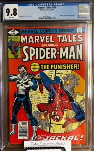 Marvel Tales #106 9.8 CGC KEY: 1st reprint of ASM #129!!