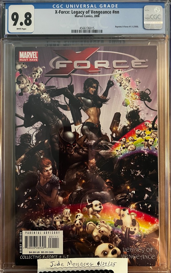 X-Force: Legacy of Vengeance #nn 9.8 CGC KEY: Rare Clayton Crain Cover: Reprints X-Force #1-3 (2008)