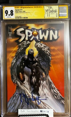 Spawn #77 9.8 CGC SS Signed by Todd McFarlane. KEY: Iconic Cover by Greg Capullo!