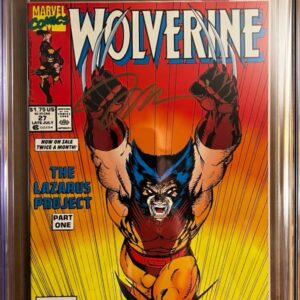 Wolverine #27 9.8 CGC SS Signed by Jim Lee. KEY: Iconic cover art by Jim Lee!