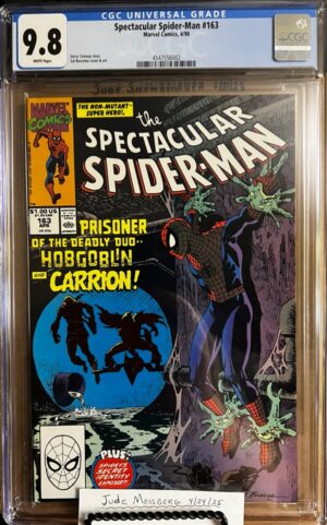 Spectacular Spider-Man #163 9.8 CGC Hobgoblin & Carrion, Sal Buscema cover!