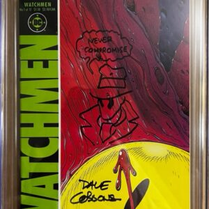Watchmen #1 9.8 CGC SS Signed and Sketched by Dave Gibbons! HOT!!!