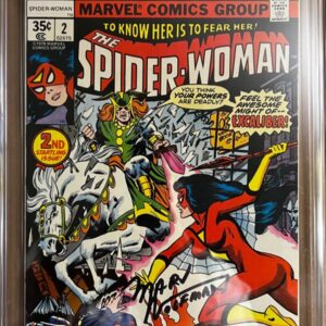 Spider-Woman #2 9.8 CGC SS Signed by Marv Wolfman KEY: - 1st app of Morgan le Fay post Golden Age!