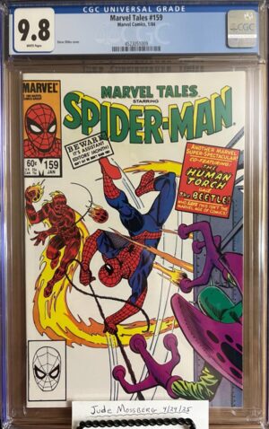 Marvel Tales #159 9.8 CGC Reprints ASM #21 2nd app of the Beetle