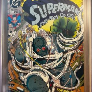 Superman: The Man of Steel #18 9.8 CGC 3rd print KEY: 1st full app of Doomsday!